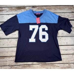 Edikted Women's 76 Oversized T-Shirt Blue M NWT